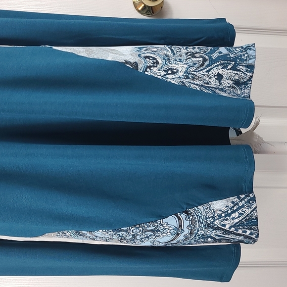 Chico's Mixed Material Blouse - Picture 3 of 10